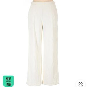 Cream Max Studio wide leg pants